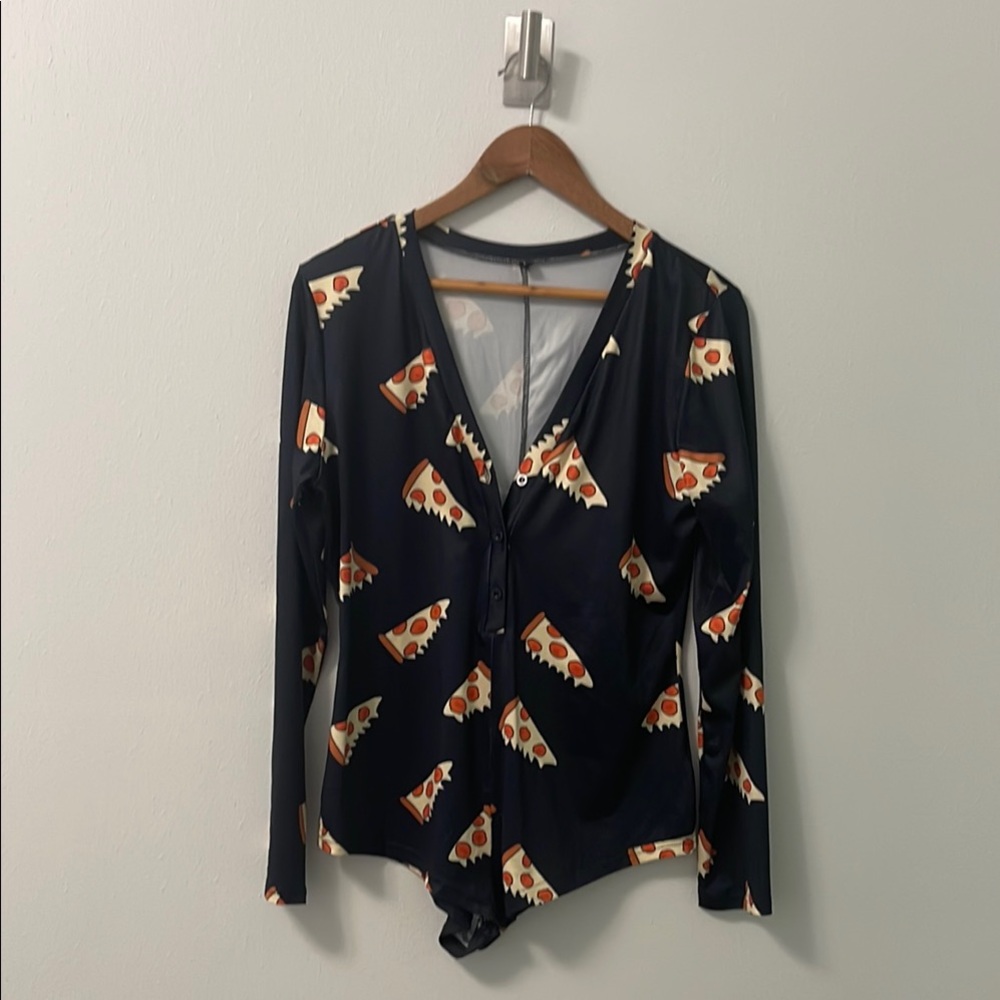 Pizza Print Women's Top
